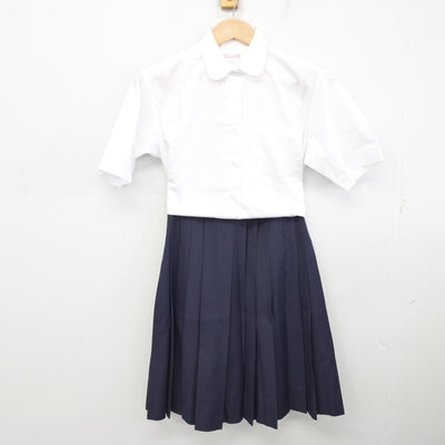 【中古】北海道 東白石中学校 女子制服 3点 (ベスト・シャツ・スカート) sf091281