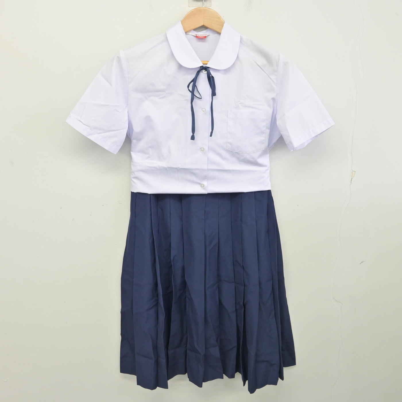 【中古】千葉県 小金中学校 女子制服 3点 (シャツ・スカート) sf091284