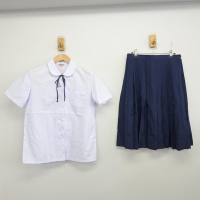 【中古】千葉県 小金中学校 女子制服 3点 (シャツ・スカート) sf091284