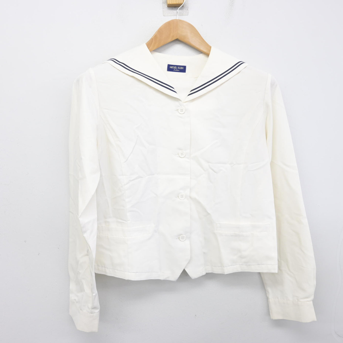 【中古】愛知県 桜花学園高等学校 女子制服 2点 (ニット・セーラー服) sf091288