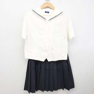 【中古】愛知県 桜花学園高等学校 女子制服 2点 (セーラー服・スカート) sf091289