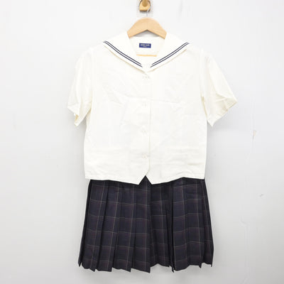 【中古】愛知県 桜花学園高等学校 女子制服 3点 (ニットベスト・セーラー服・スカート) sf091290