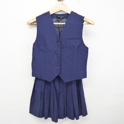 【中古】千葉県 習志野高等学校 女子制服 3点 (ブレザー・ベスト・スカート) sf091292