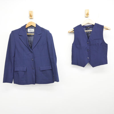 【中古】千葉県 習志野高等学校 女子制服 3点 (ブレザー・ベスト・スカート) sf091292