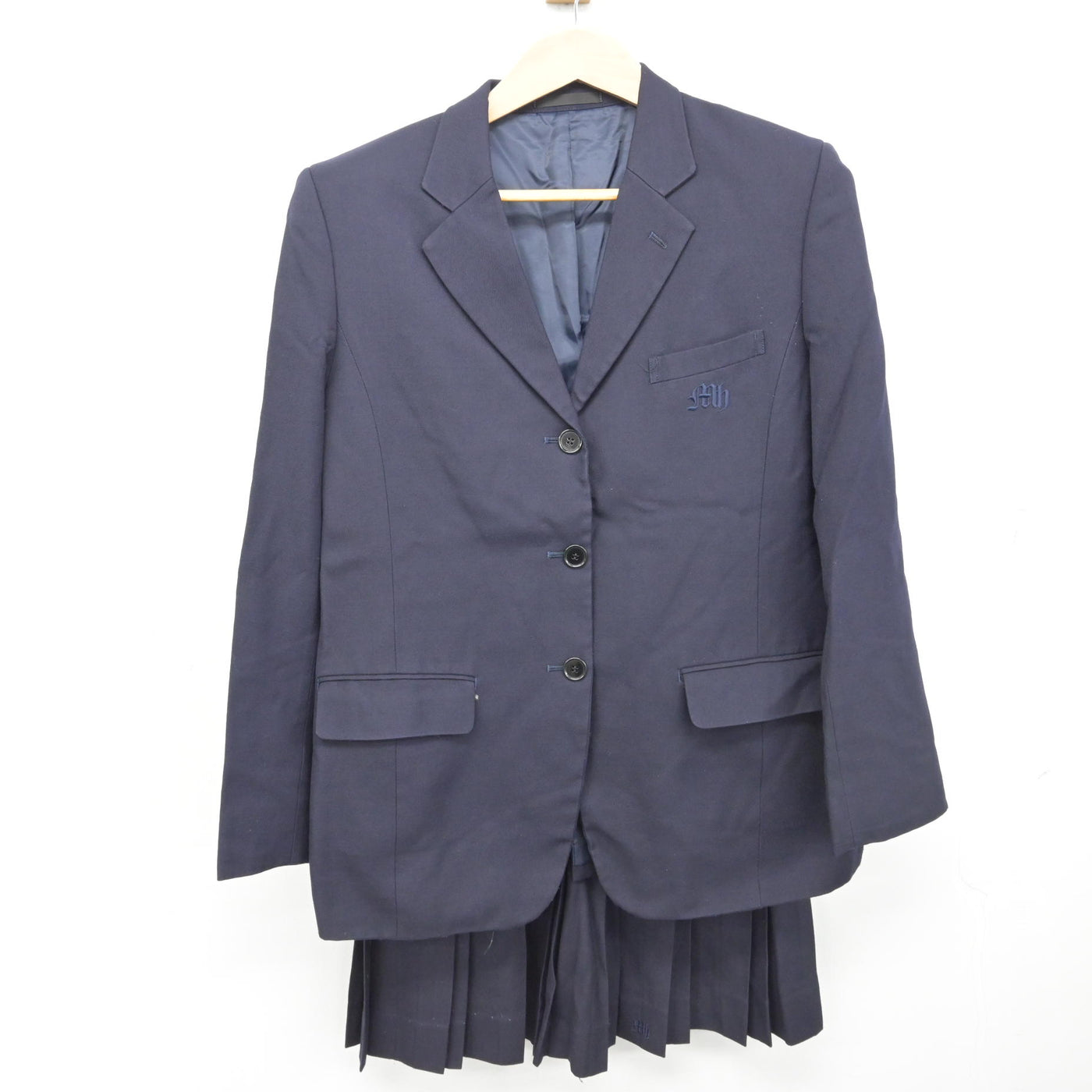 【中古】千葉県 実籾高等学校 女子制服 2点 (ブレザー・スカート) sf091294