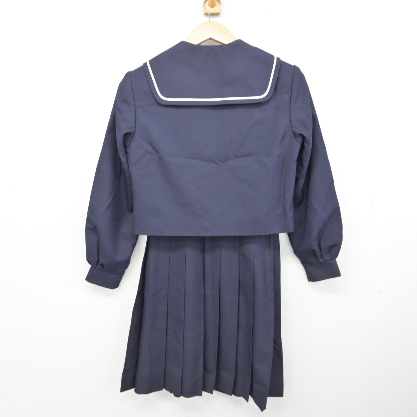 【中古】北海道 恵庭市立恵み野中学校 女子制服 3点 (セーラー服・スカート) sf091295