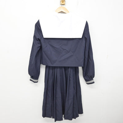 【中古】愛知県 蒲郡中学校 女子制服 3点 (セーラー服・スカート) sf091306