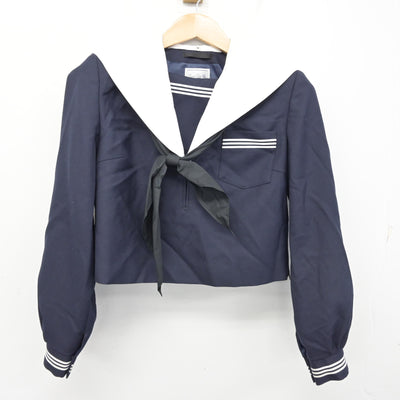 【中古】愛知県 蒲郡中学校 女子制服 3点 (セーラー服・スカート) sf091306