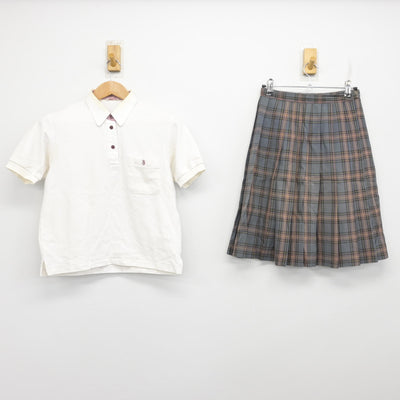 【中古】岩手県 一戸高等学校 女子制服 2点 (シャツ・スカート) sf091315