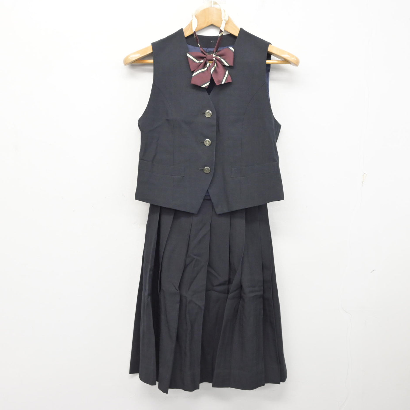 【中古】埼玉県 栄東高等学校 女子制服 5点 (ブレザー・ベスト・スカート) sf091333