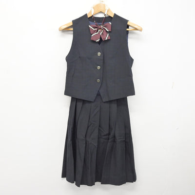 【中古】埼玉県 栄東高等学校 女子制服 5点 (ブレザー・ベスト・スカート) sf091333