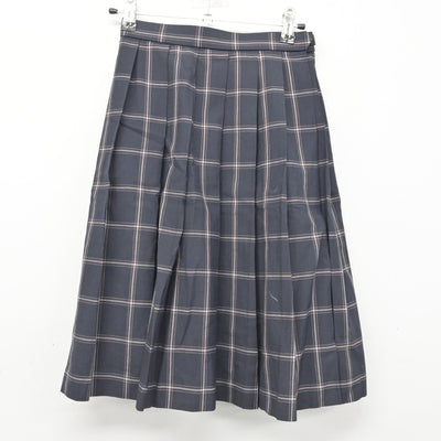 【中古】埼玉県 栄東高等学校 女子制服 4点 (ニットベスト・シャツ・スカート) sf091335