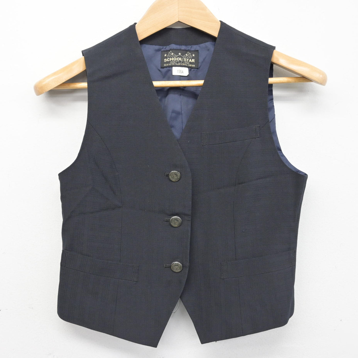 【中古】埼玉県 栄東高等学校 女子制服 3点 (ベスト・シャツ・スカート) sf091336