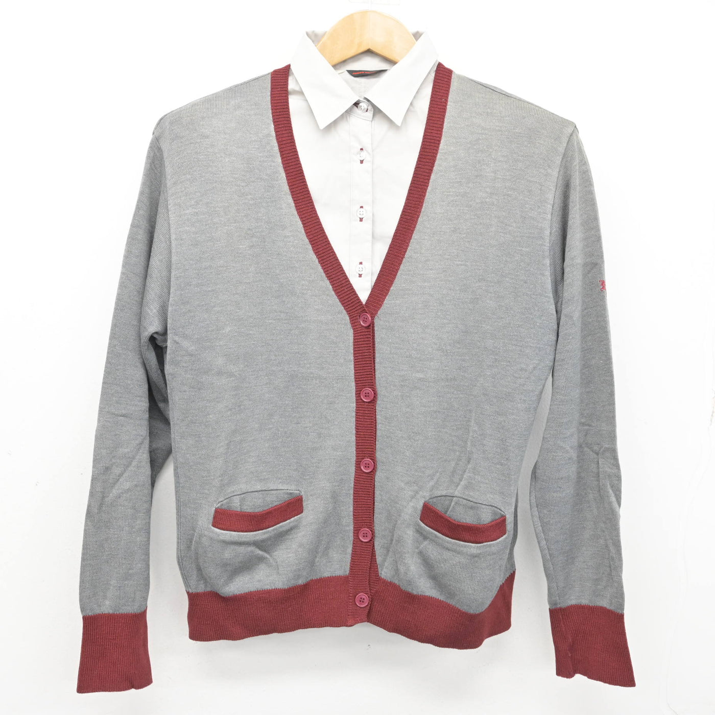 【中古】神奈川県 北鎌倉女子学園高等学校 女子制服 2点 (ニット・シャツ) sf091344