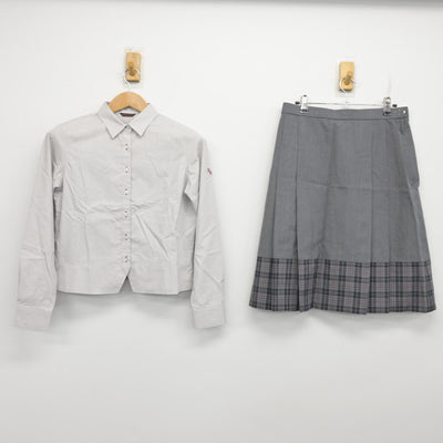 【中古】神奈川県 北鎌倉女子学園高等学校 女子制服 2点 (シャツ・スカート) sf091345