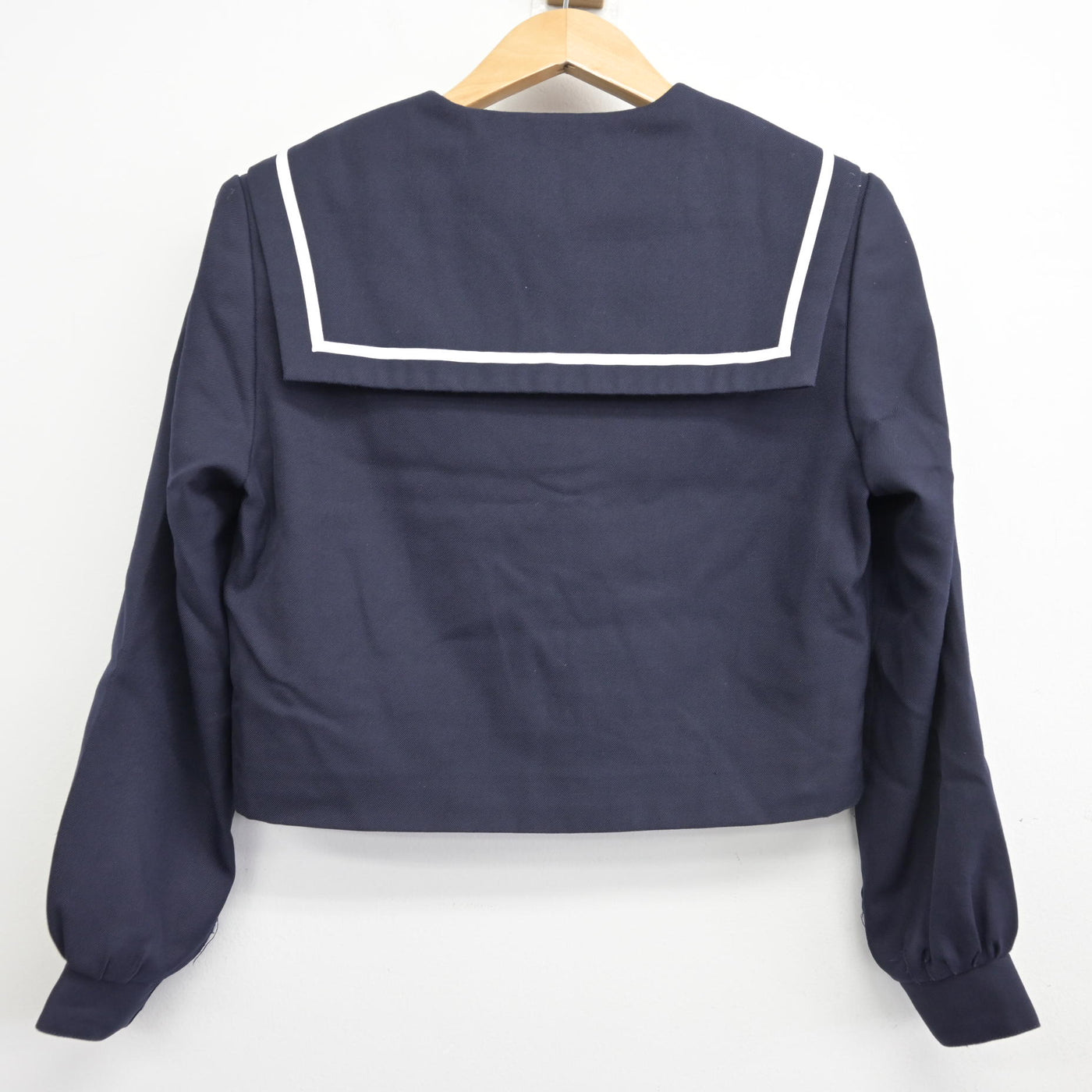 【中古】愛知県 蟹江中学校 女子制服 2点 (セーラー服) sf091350