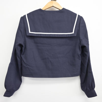 【中古】愛知県 蟹江中学校 女子制服 2点 (セーラー服) sf091350