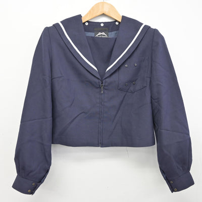 【中古】愛知県 蟹江中学校 女子制服 2点 (セーラー服) sf091350