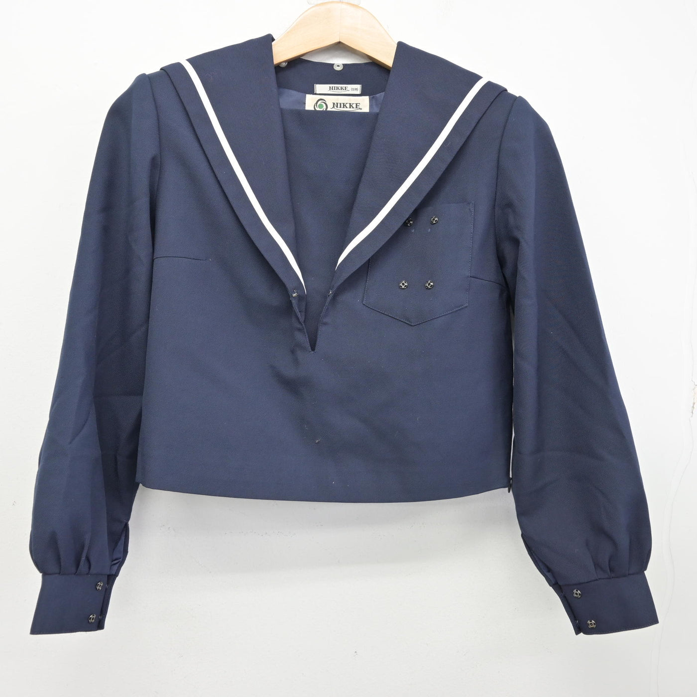 【中古】愛知県 蟹江中学校 女子制服 1点 (セーラー服) sf091351