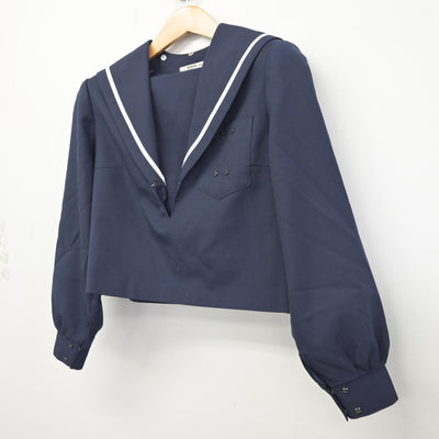 【中古】愛知県 蟹江中学校 女子制服 1点 (セーラー服) sf091351