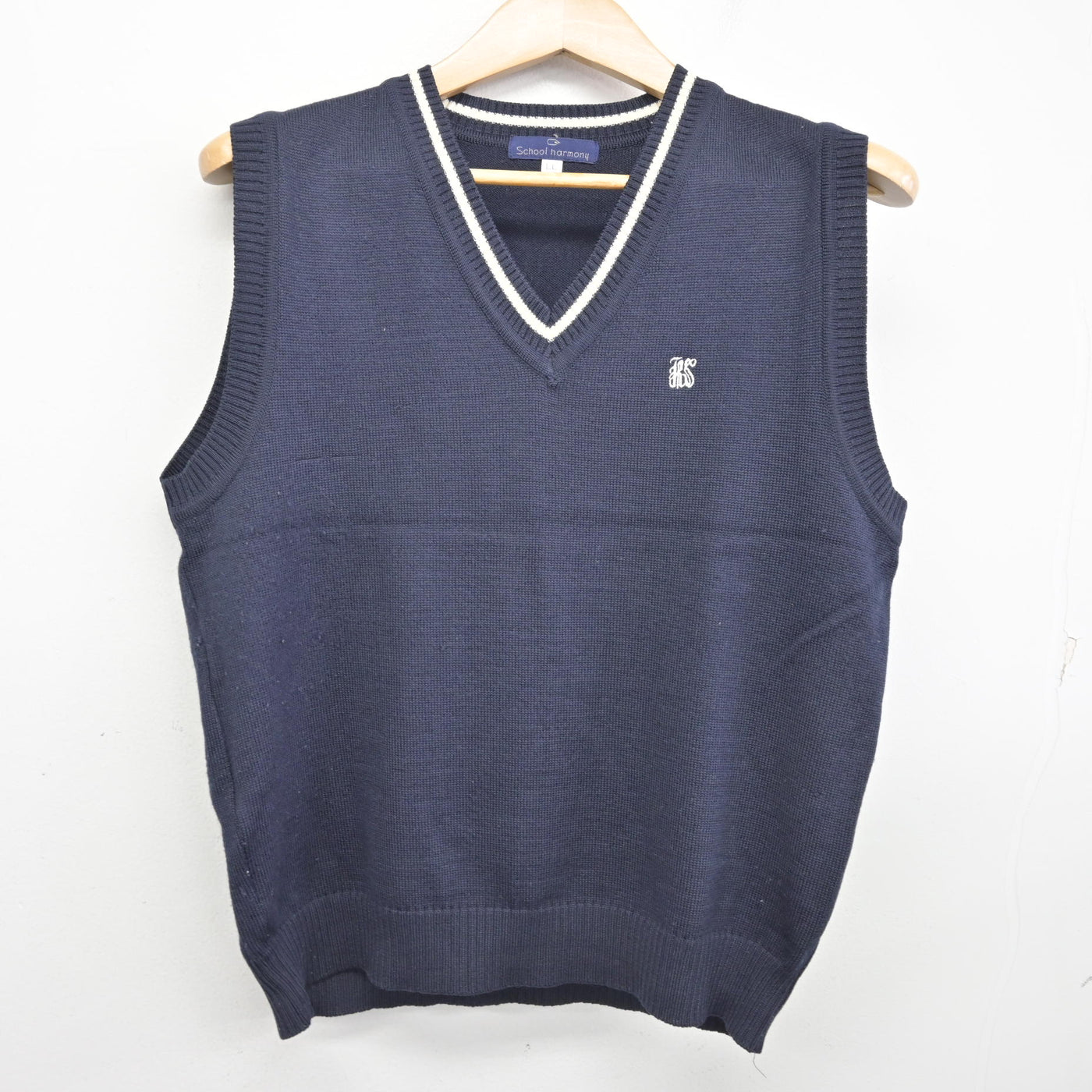 【中古】大阪府 岸和田市立産業高等学校 女子制服 3点 (ニットベスト・ニット) sf091353