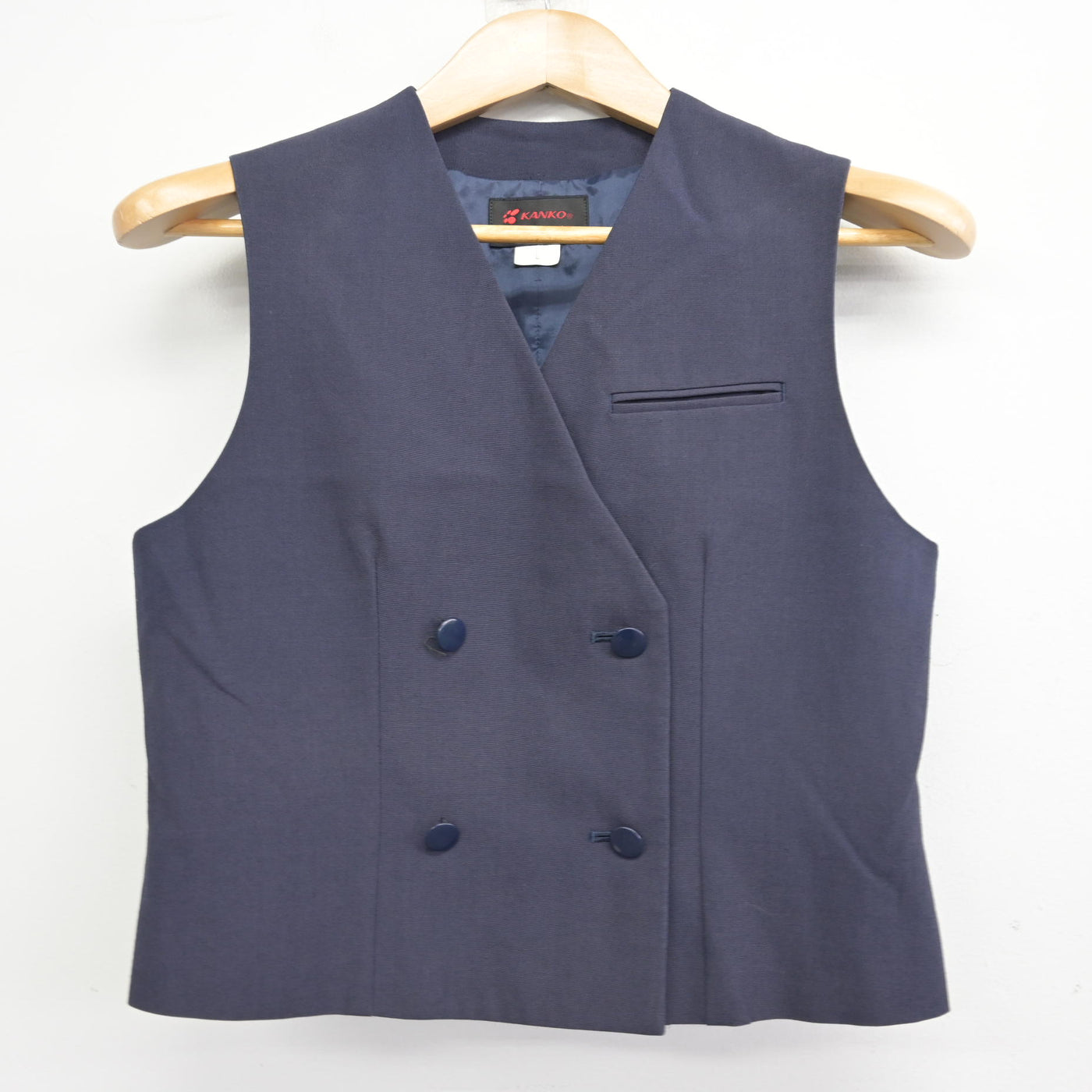 【中古】千葉県 千葉高等学校 女子制服 2点 (ベスト・スカート) sf091375