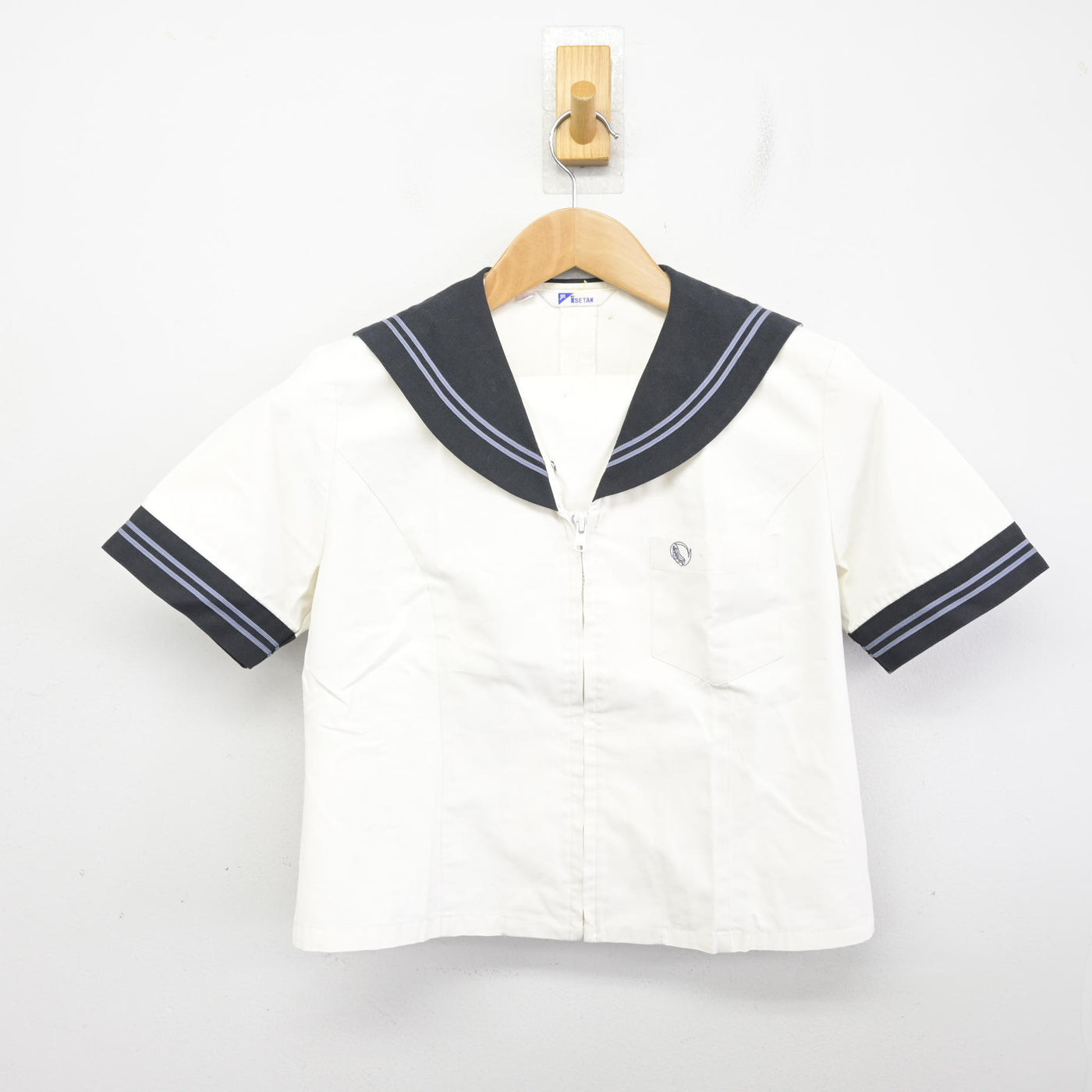 【中古】奈良県 奈良学園登美ヶ丘高等学校 女子制服 2点 (セーラー服・スカート) sf091386