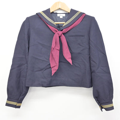 【中古】青森県 弘前学院聖愛中学高等学校 女子制服 4点 (ニット・セーラー服・スカート) sf091468