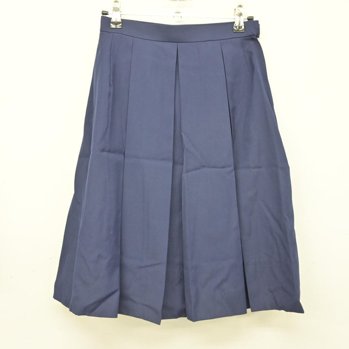 白鵬女子　スカート ブラウス ベスト 中古制服】神奈川県 白鵬女子高等学校 女子制服 4点（ニット