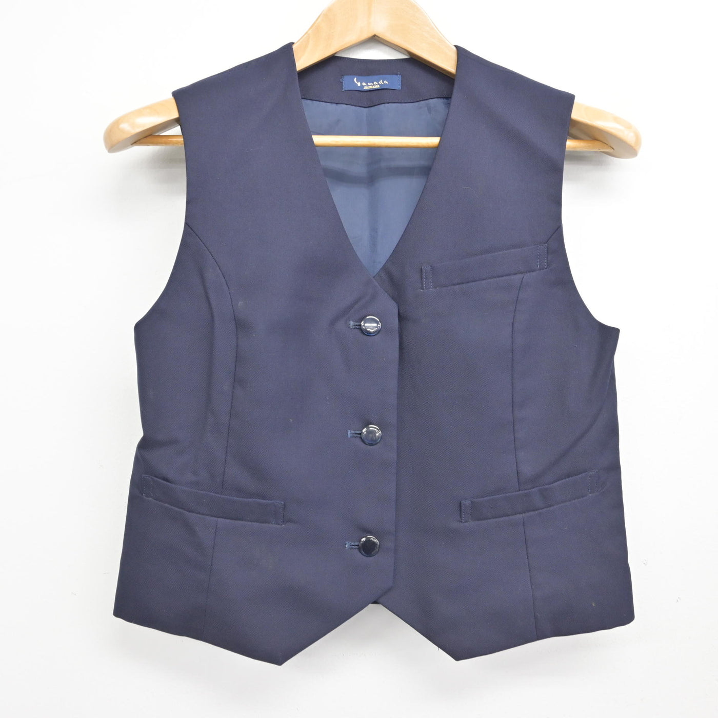 【中古】静岡県 竜爪中学校 女子制服 2点 (ベスト・スカート) sf091491