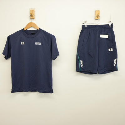 【中古】茨城県 江戸川学園取手中学校・高等学校 女子制服 2点 (体操服 上・体操服 下) sf091499