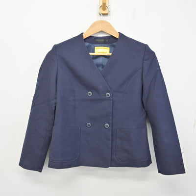 【中古】富山県 芝園中学校 女子制服 3点 (ブレザー・シャツ・スカート) sf091505