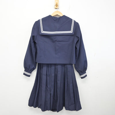 【中古】静岡県 青島北中学校 女子制服 4点 (セーラー服・スカート) sf091518