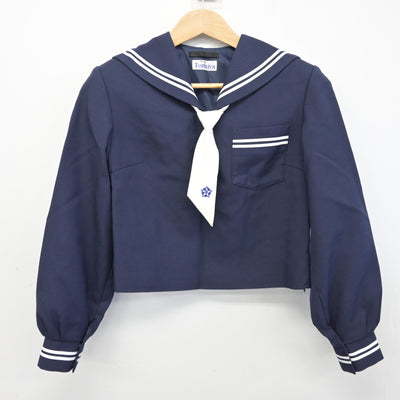 【中古】静岡県 青島北中学校 女子制服 4点 (セーラー服・スカート) sf091518