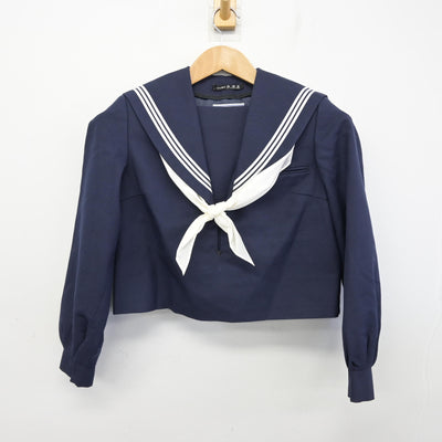 【中古】佐賀県 田代中学校 女子制服 3点 (セーラー服・スカート) sf091532