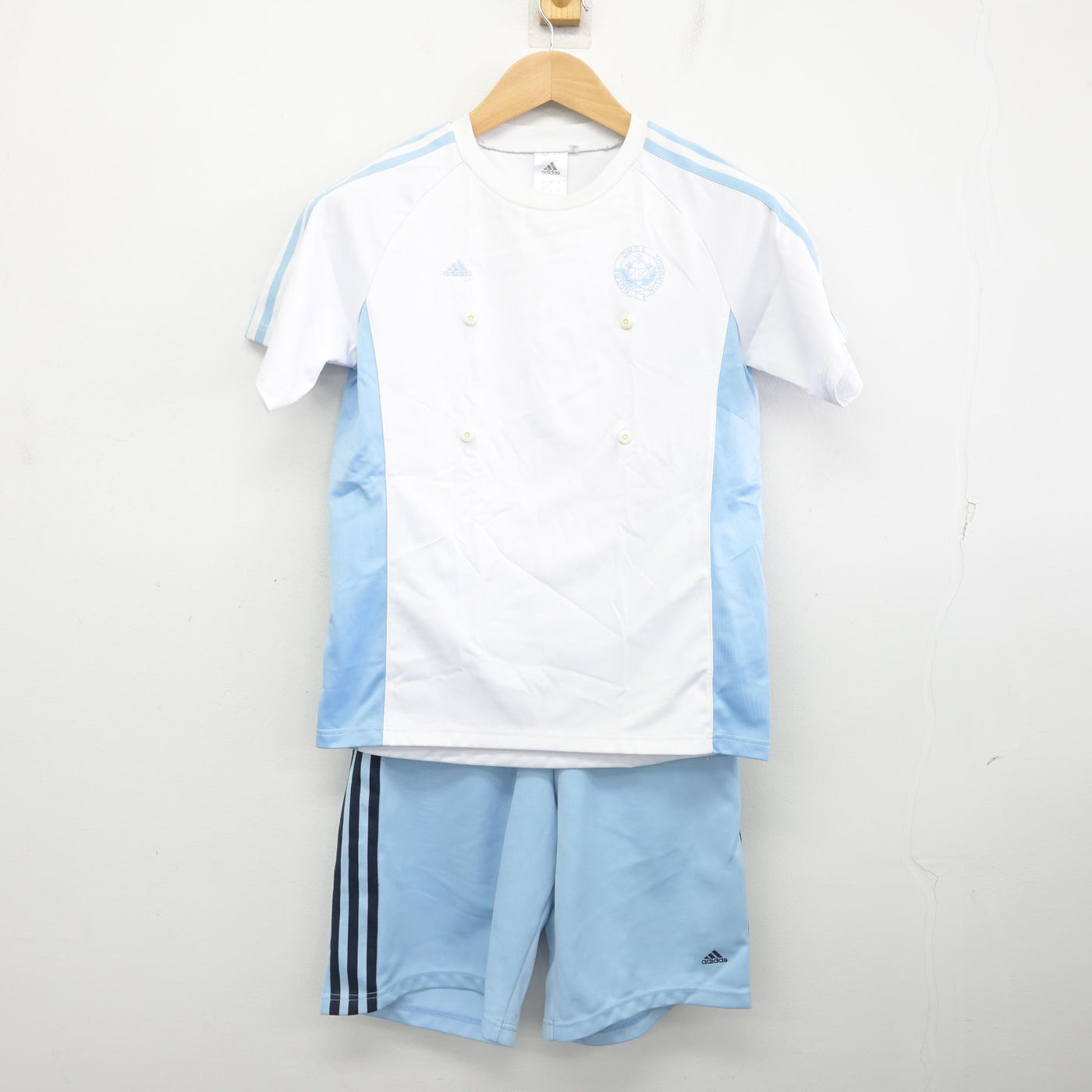 【中古】京都府 ノートルダム女学院中学校・高等学校 女子制服 2点 (体操服 上・体操服 下) sf091547