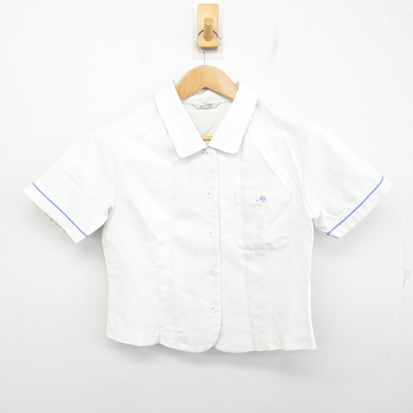 【中古】京都府 ノートルダム女学院中学校・高等学校 女子制服 2点 (ブラウス・スカート) sf091549