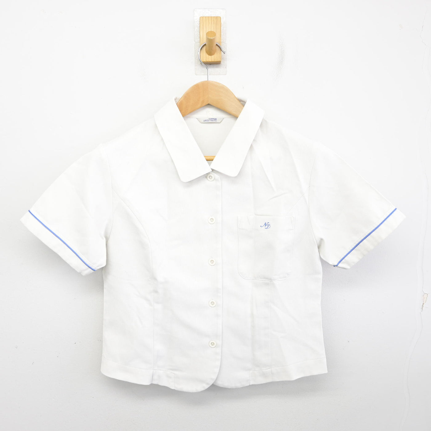 【中古】京都府 ノートルダム女学院中学校・高等学校 女子制服 2点 (ニット・ブラウス) sf091551