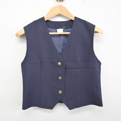 【中古】青森県 弘前実業高等学校 女子制服 2点 (ベスト・スカート) sf091556