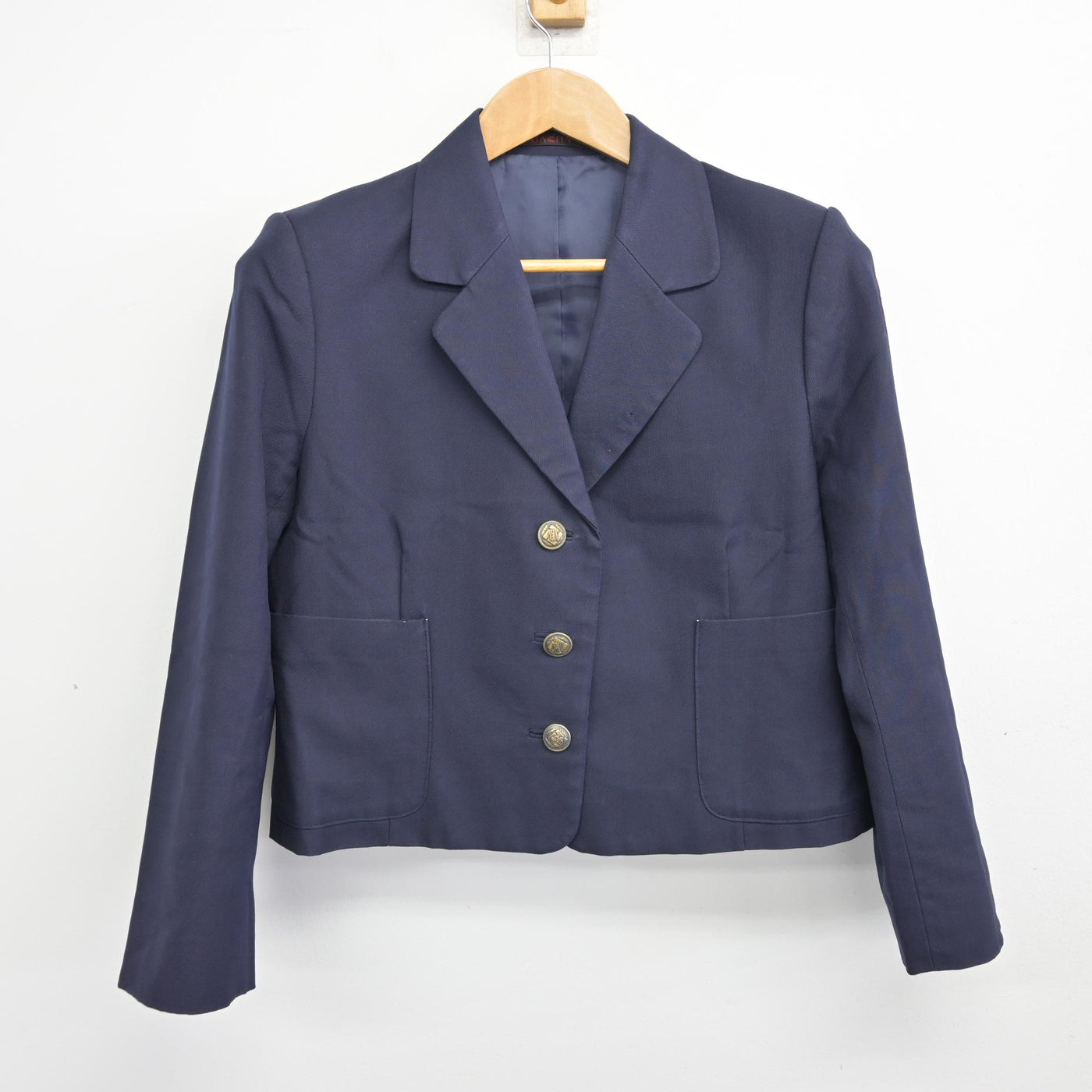 【中古】青森県 弘前実業高等学校 女子制服 2点 (ブレザー・ニット) sf091557