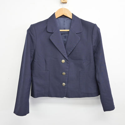 【中古】青森県 弘前実業高等学校 女子制服 2点 (ブレザー・ニット) sf091557
