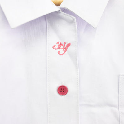 【中古】青森県 弘前実業高等学校 女子制服 2点 (シャツ・スカート) sf091558
