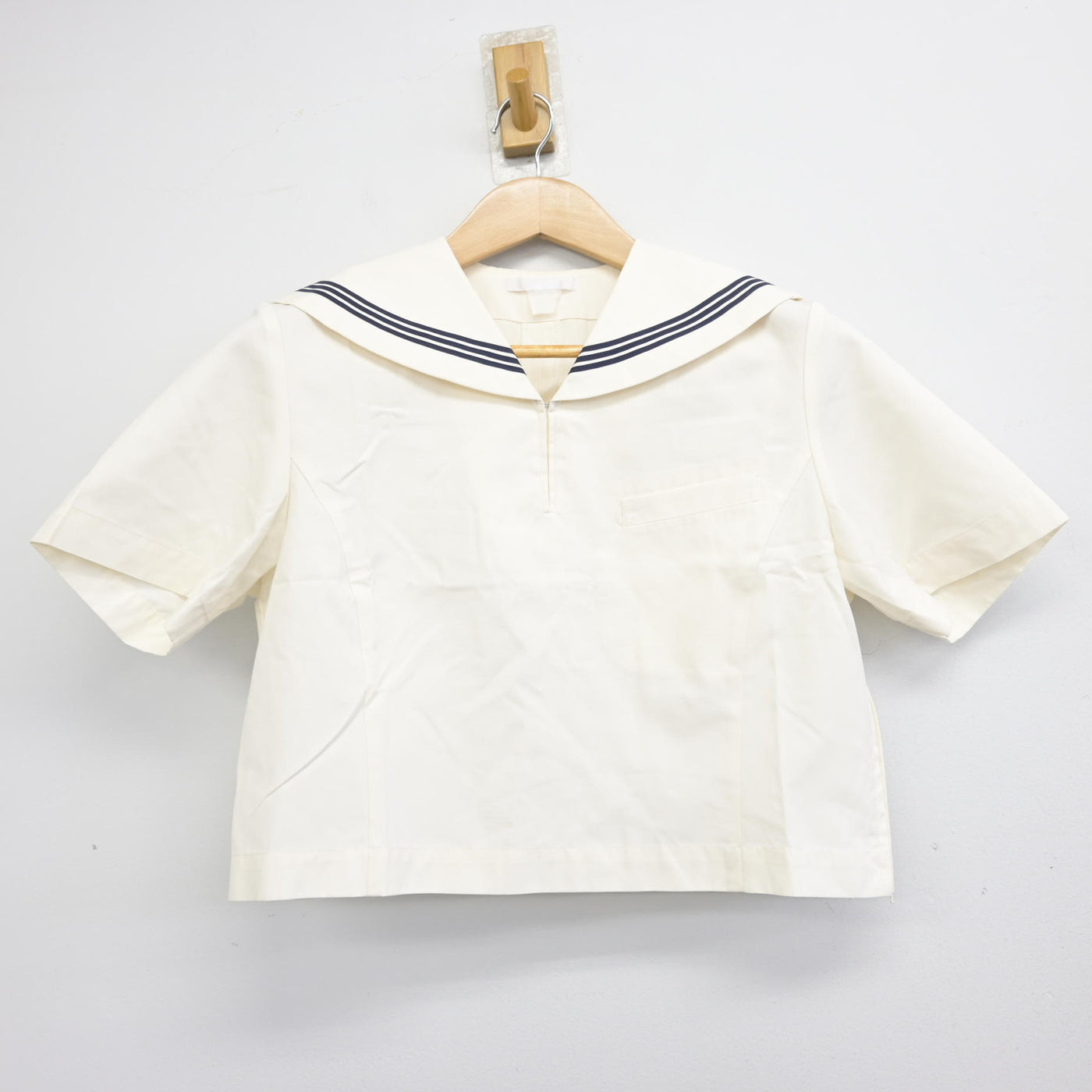 【中古】福岡県 博多女子高等学校 女子制服 2点 (セーラー服・ジャンパースカート) sf091579