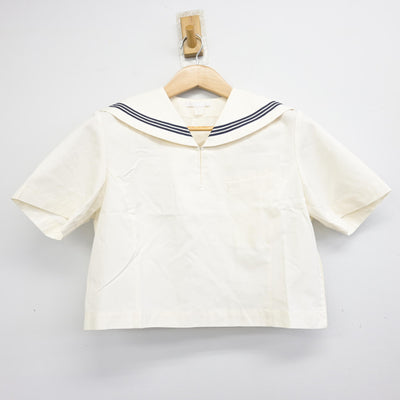【中古】福岡県 博多女子高等学校 女子制服 2点 (セーラー服・ジャンパースカート) sf091579
