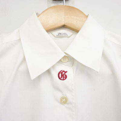 【中古】福島県 会津学鳳中学校 女子制服 2点 (シャツ・スカート) sf091602