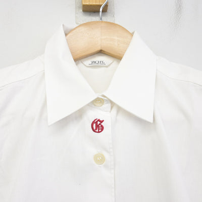 【中古】福島県 会津学鳳中学校 女子制服 2点 (シャツ・シャツ) sf091603