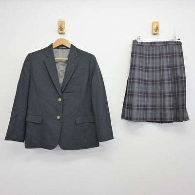 【中古】東京都 武蔵丘高等学校 女子制服 2点 (ブレザー・スカート) sf091606