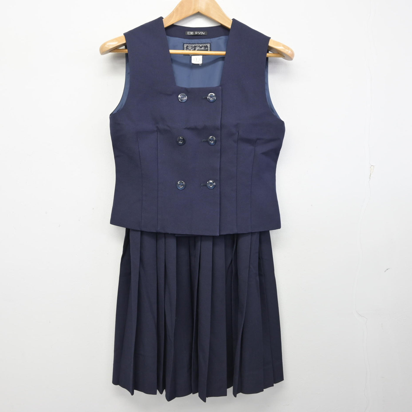 【中古】鳥取県 鳥取商業高等学校 女子制服 3点 (ブレザー・ベスト・スカート) sf091609