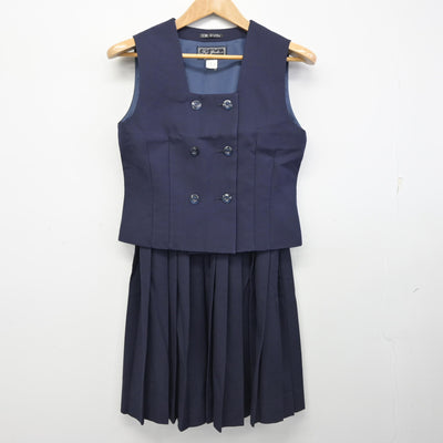 【中古】鳥取県 鳥取商業高等学校 女子制服 3点 (ブレザー・ベスト・スカート) sf091609