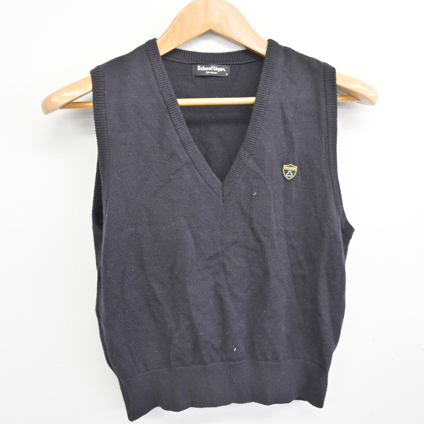 【中古】京都府 洛南高等学校 女子制服 2点 (ニットベスト・シャツ) sf091625